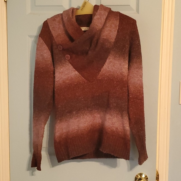 Purple cowl neck sweater - Picture 1 of 3